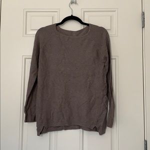 Tan-Gray Sweater S